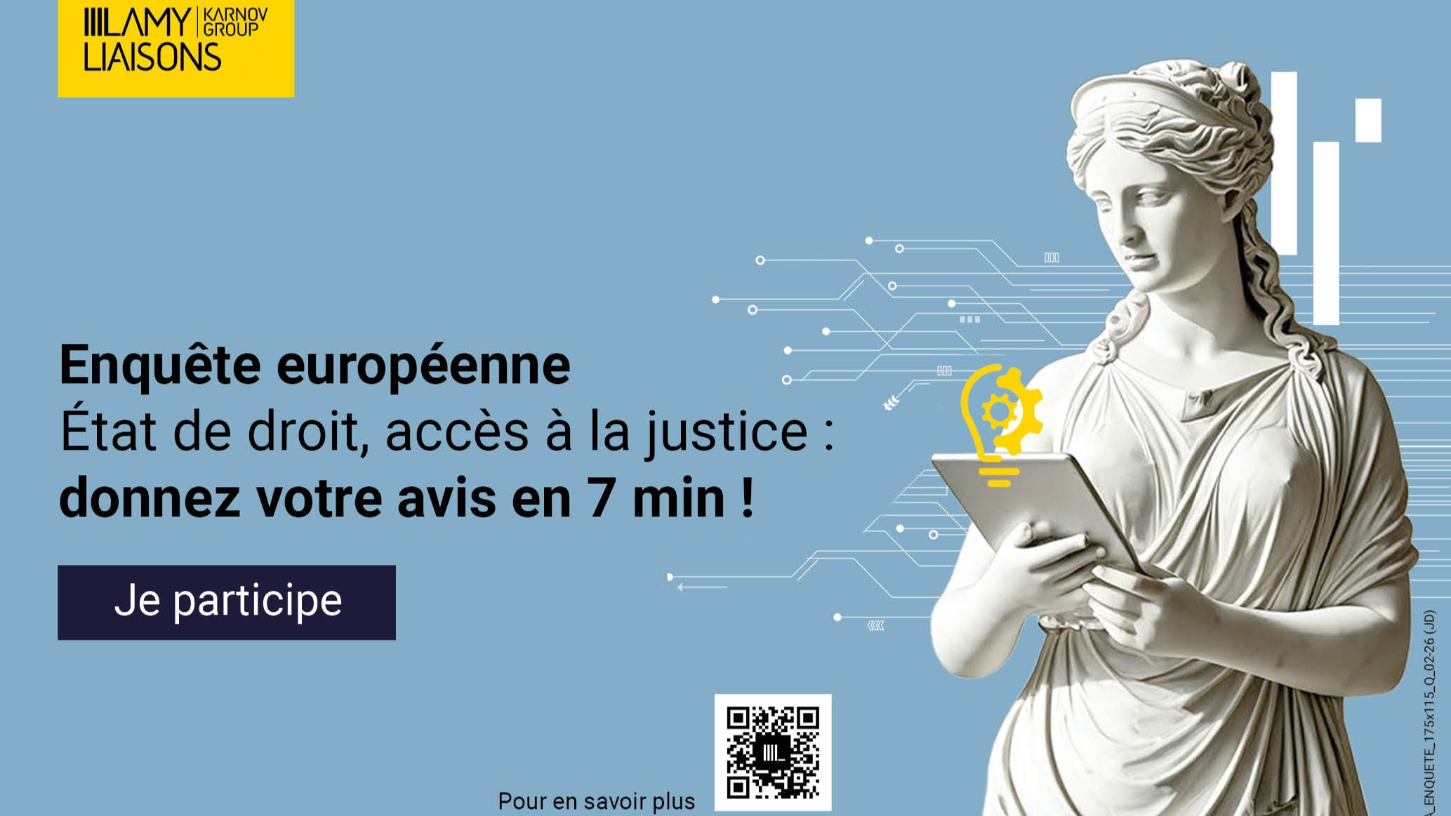 Lancement d'une enquête européenne de Lamy Liaisons et Karnov Group sur l'Etat de droit et l'accès à la justice